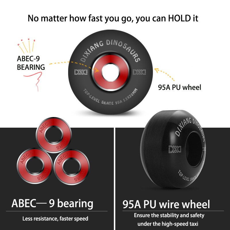 Double rocker skateboard Entry board Four wheel skate board Adult & kids non-slip wear-resisting ultra-quiet