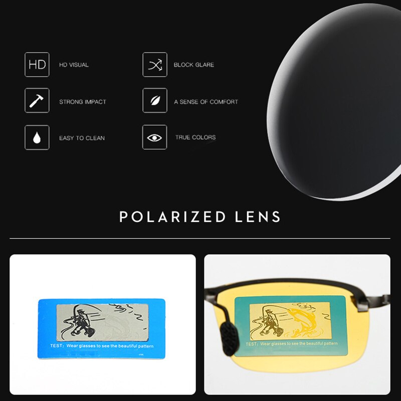 Car Driver Night Vision Goggles Polarizer Sunglasses Men Women Glasses Polarized Driving Sun Glasses TAC lenscomfortable