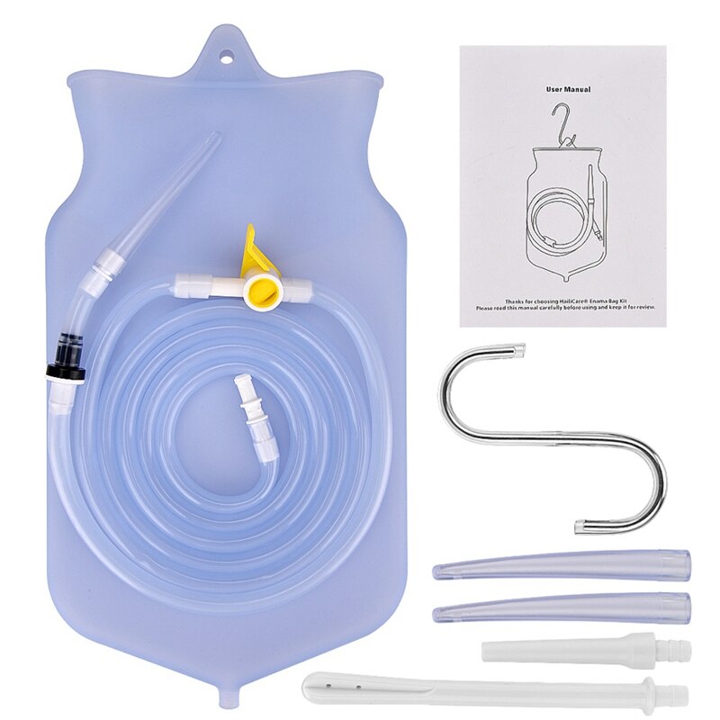 2X 2000Ml Constipatie Flusher Vrouwelijke Hygiëne Klysma Zak Sets
