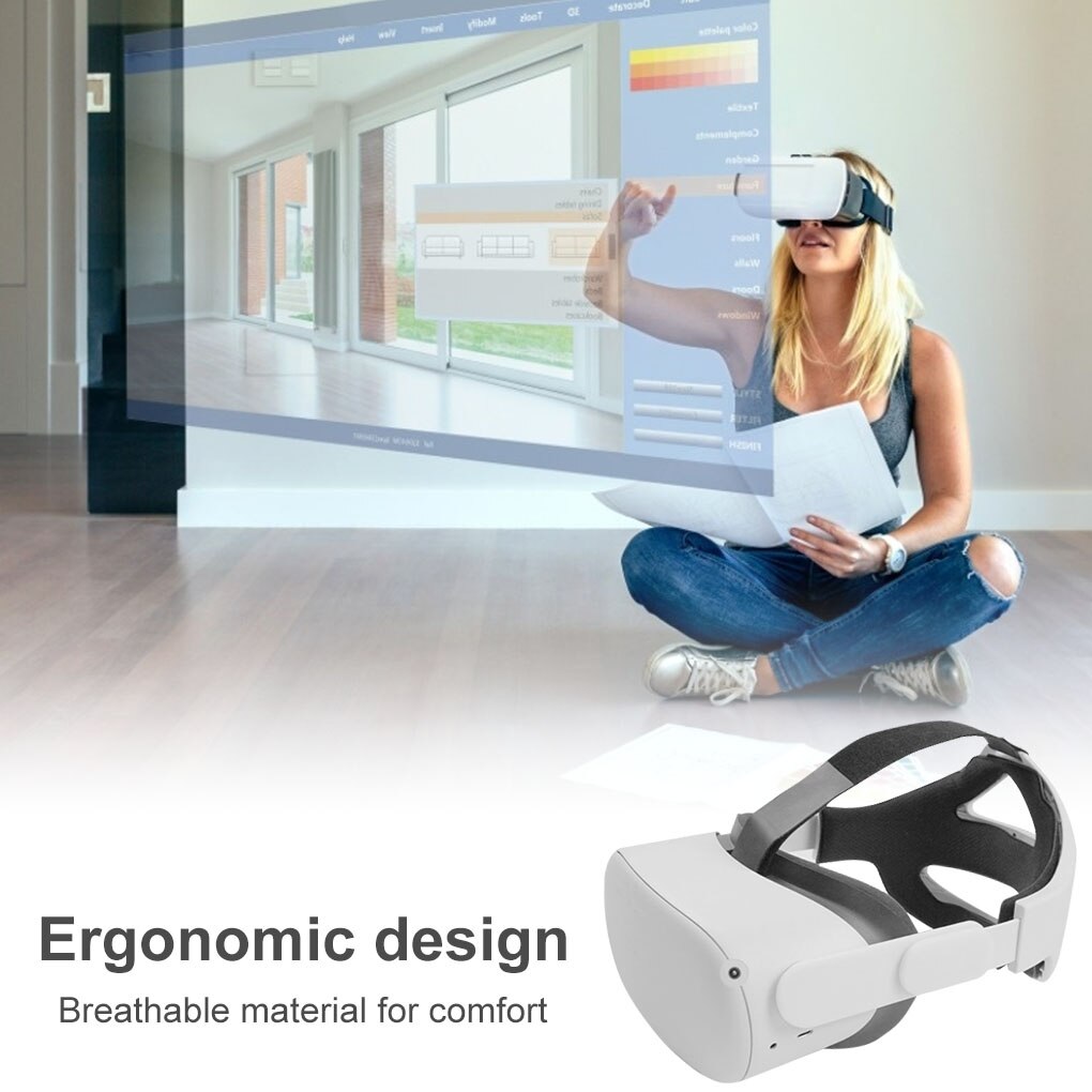 Per Oculus Quest 2 Elite cinturino regolabile per la testa aumenta il supporto migliora il Comfort-virtuale per Oculus Quest 2 accessori VR