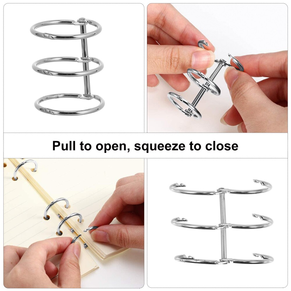 10Pcs Losbladige Notebook Coils Binding Coils Schrijven Notebook Ringband