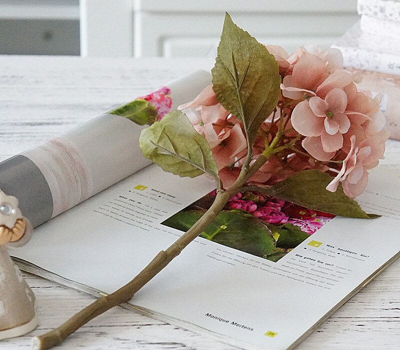 5Pcs Hortensia Kunstbloemen Wedding Diy Home Decoratie Accessoires Vazen Decoratie Kerst Boeket Cadeaus