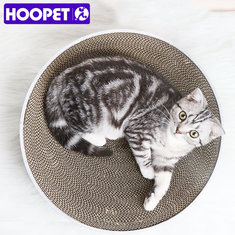 Hoopet kat kitten krabpaal voor kittenbord krabmat bedmat klauwen verzorging speelgoed gegolfde krabpaal katten trainingsspeeltje