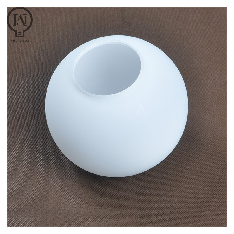 Weißer Lampenschirm aus Glas, milchig Globus Lampenschirme passende Lampe, D10cm D12cm D15cm D20cm D25cm runde Lichtabdeckung, Pantalla Lampara