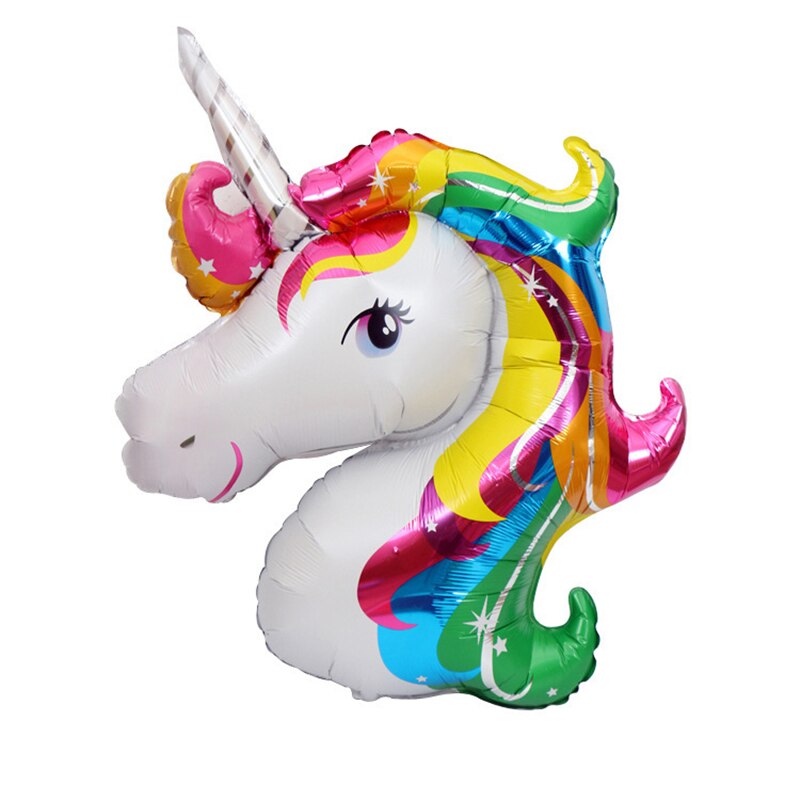 110 x 80cm stor unicorn ballong unicorn häst folie ballong barns födelsedag bröllop dekoration fest