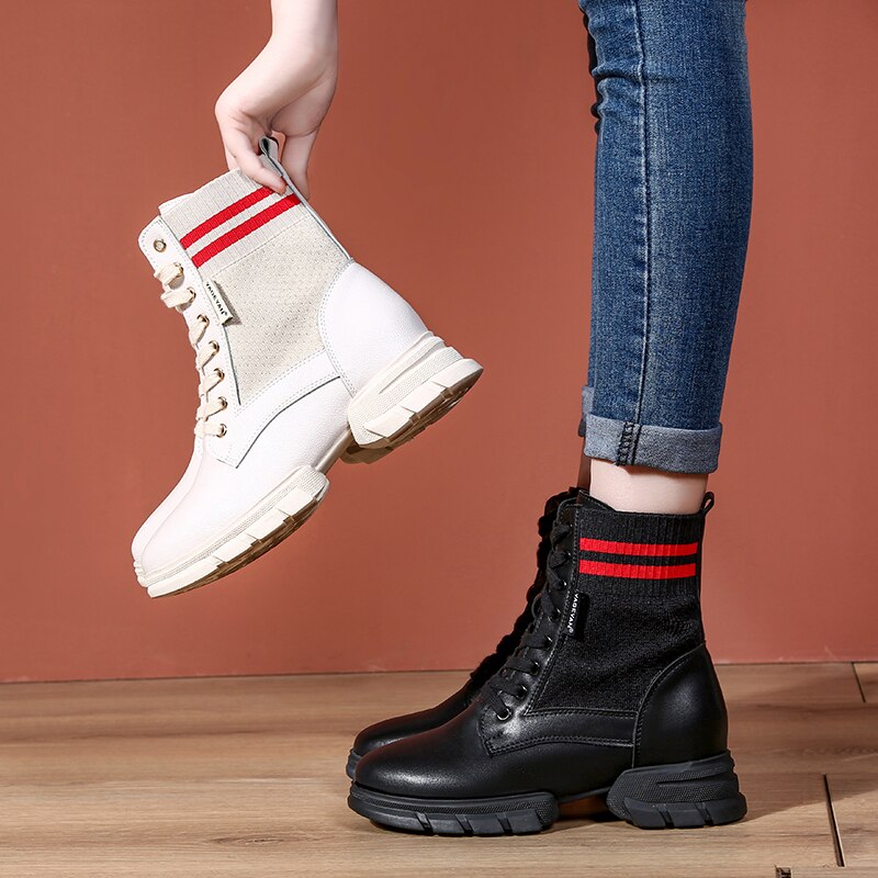 Zapatos de baile modernos salón Tango/Jazz para mujeres zapatos de baile cuadrado tacón plano Fondo suave Fitness zapatillas bota Pu