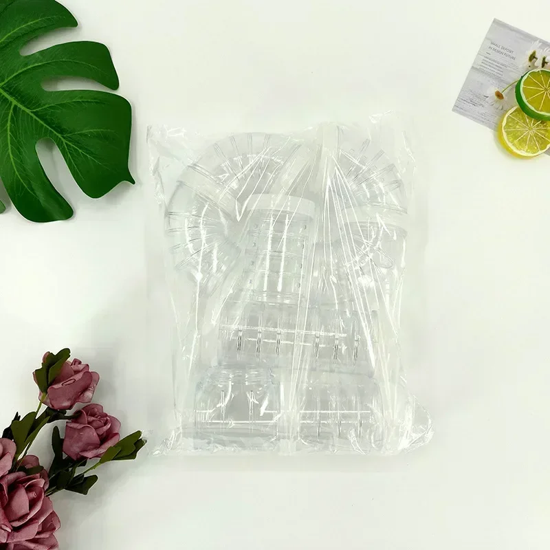 Juguete de túnel de hámster de plástico, canal de entrenamiento rodante, tubo de laberinto de empalme DIY duradero, tubería externa para accesorios de animales pequeños: Gris claro