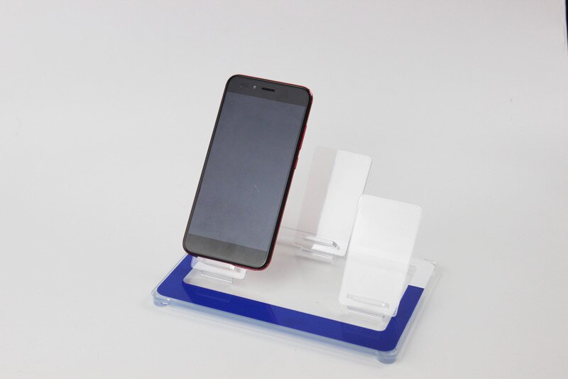 3 Trays Acrylic cell phone MP3 holder digital product display rack desktop showing stand phone rack