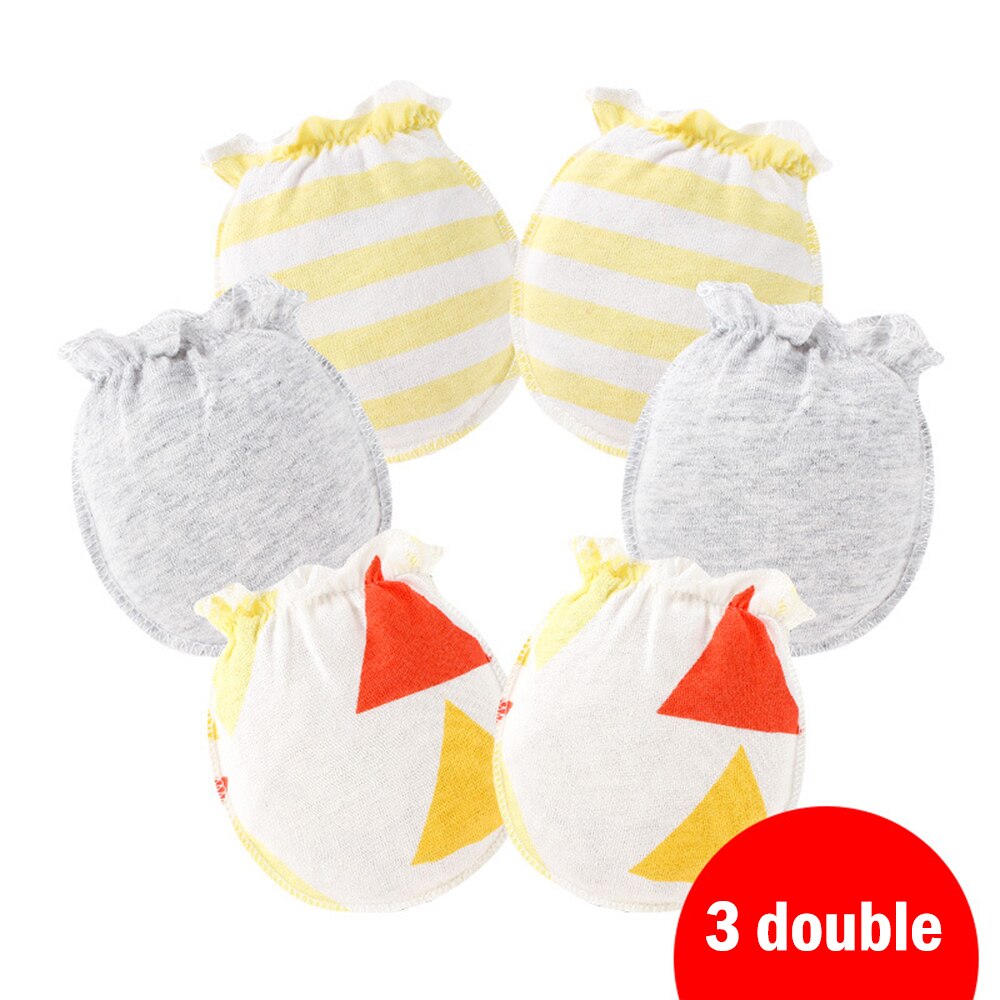 3 Paare Baby Anti Kratzen Handschuhe Neugeborenen Handschuhe Gesicht Baby Fäustlinge Handschuh Kleinkind Zubehör: Gelb