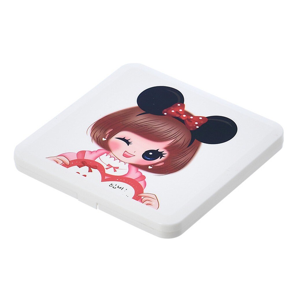 Mask Storage Box Mask Save Portable Storage Box With Lid That cute cartoon Can Carry Masks Organizer boîte de masque enregistrer: B