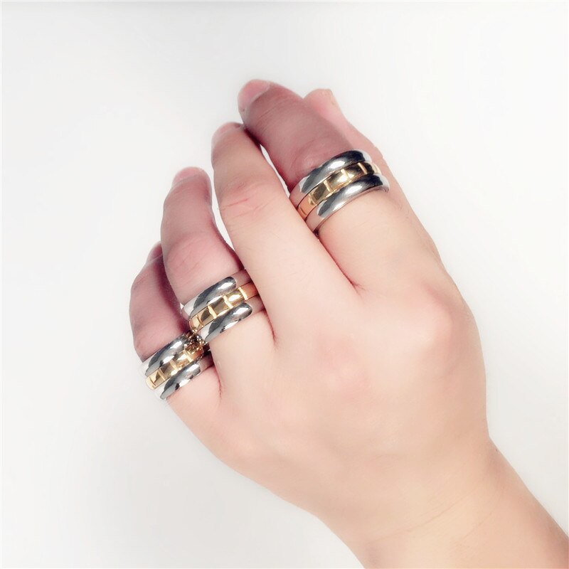 MOREDEAR – bague pour homme et femme, en acier inoxydable, 14kgp 316L, 12mm de largeur, nouvelle , directe