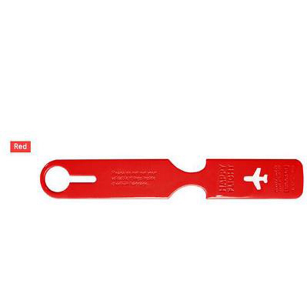 Travel Rectangle Shape Luggage Tag Cover Suitcase ID Address Holder Baggage Boarding Tags Travel Accessories: red