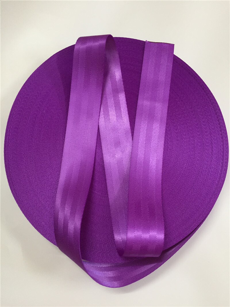 Ruban violet clair de 3-36 mètres pour ceinture de sécurité de voiture, rouleau de 3 c, pour harnais de sécurité, sangle pour ceinture de sécurité de voiture à faire soi-même