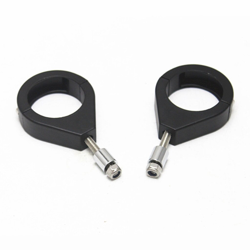 2X Mount Bracket 41mm Fork Tube Turn Signal Clamps for Harley Black