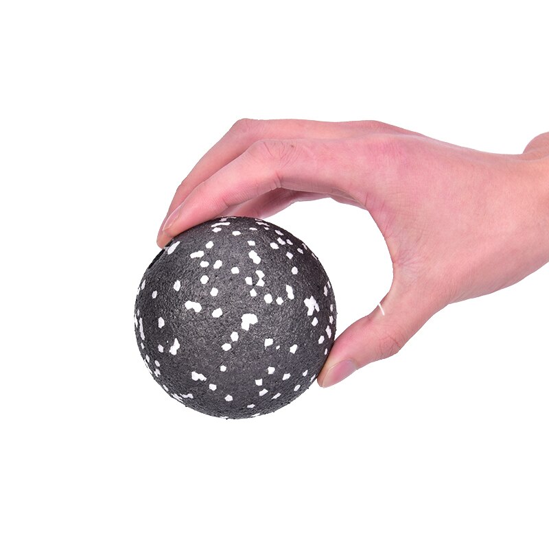 Boule de Massage en EPP, 8CM, haute densité, noire, légère, pour l'entraînement physique, la crosse, le Yoga, le Sport