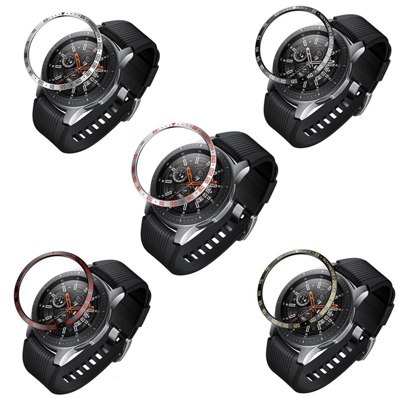 for Samsung Galaxy Watch 42Mm Smart Watch Bezel Ring Adhesive Cover Anti Scratch Metal Protection Ring