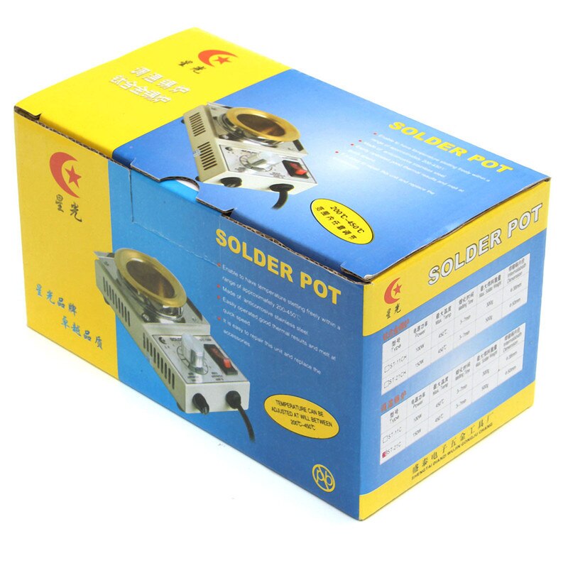 Temperature Controlled Soldering Pot Melting Tin Pot Tin Cans 220V 150W