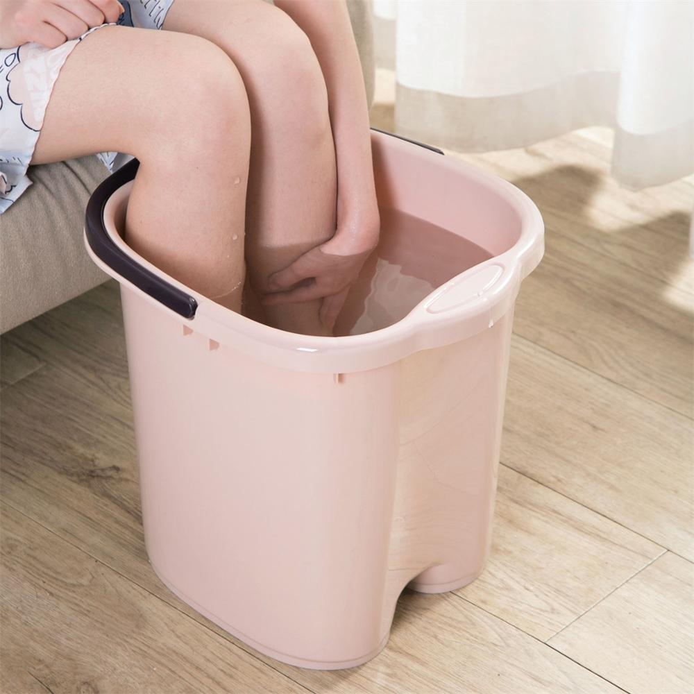 Super stor plast hink fot bad hink badrum fot badkar handfat tvätt hinkar bärbar vattenbehållare hink