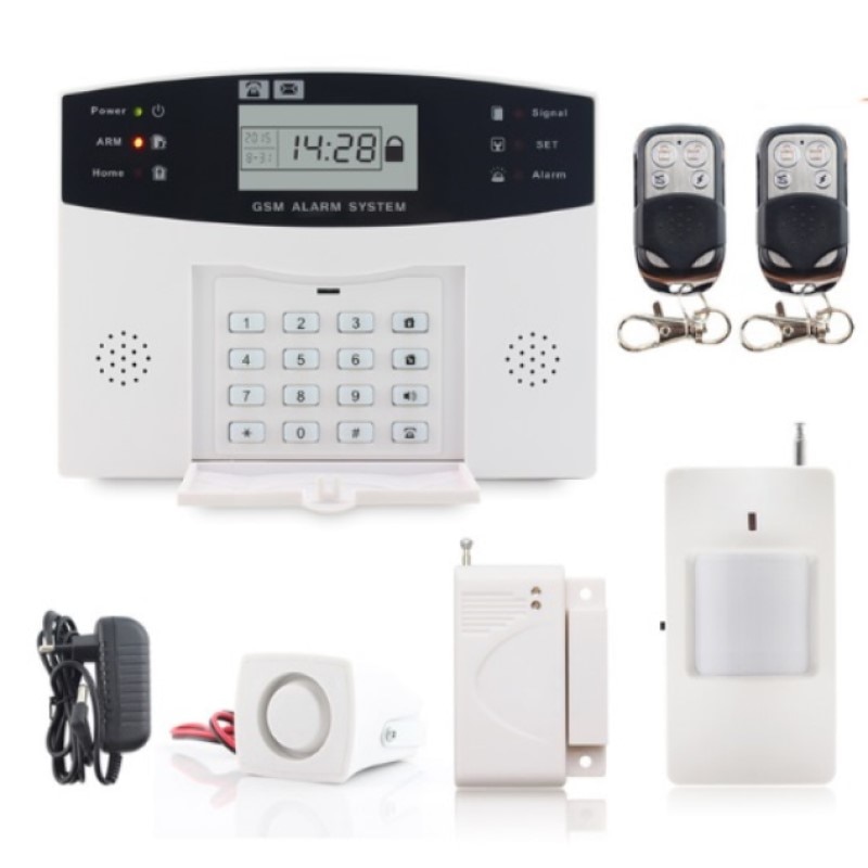 SmartYIBA Smart House GSM SMS Home Security Alarm System 2G Sim Card Russian French Spanish Portuguese Italian Polish Czech Voi