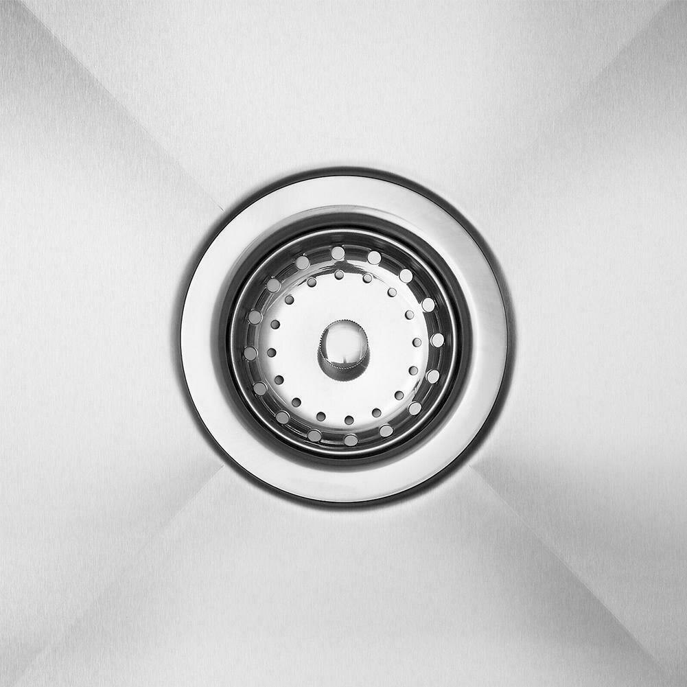 3.5 Inch Commercial Kitchen Sink Basket Drain Strainer Stainless Steel Fits 3-1 / 2 Inch Sink Openings NDS