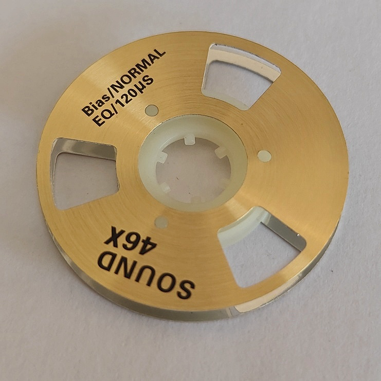 DIY zelfgemaakte muziek maken Open Reel Cassette Tape Kit Audio-opnamecassette voor TEAC (pak van 4 rollen + 2 wielen)