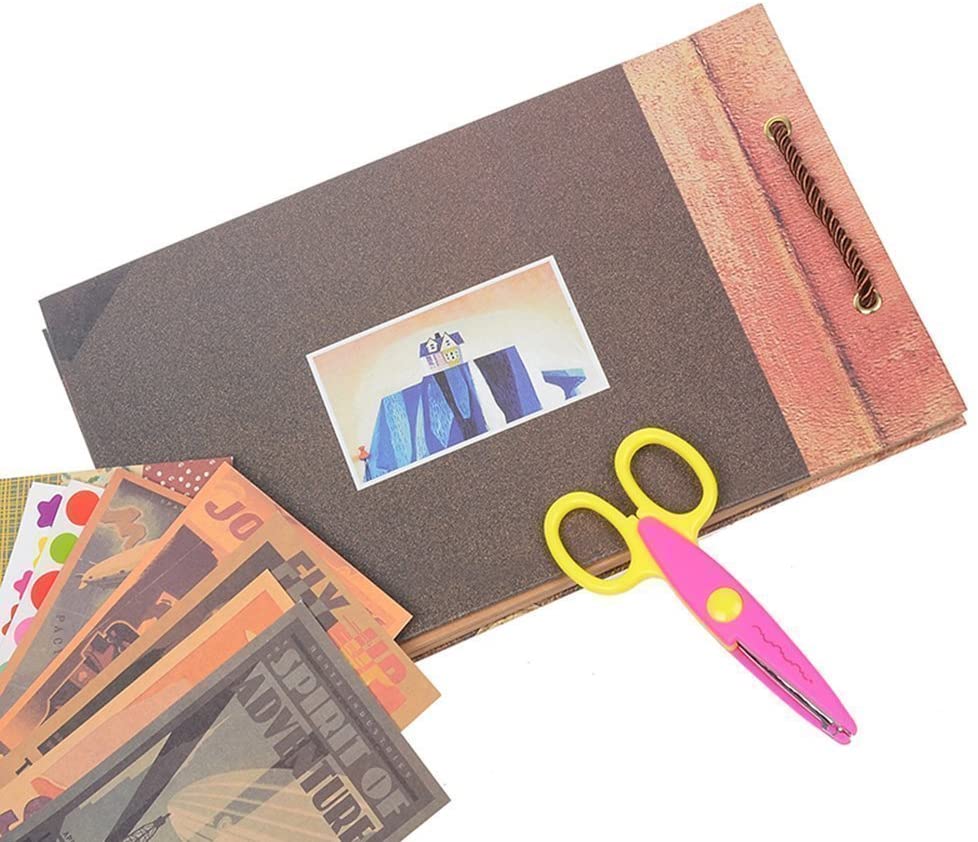 Handmade DIY Family Scrapbook Wedding Photo Album Retro Album Anniversary Scrapbook Travel Album Child Album