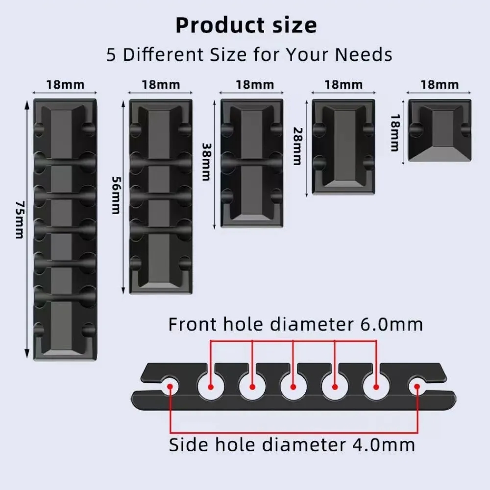 Silicone Cable Organizer USB Data Cable Winder Flexible Cable Management Cord Clips For Mouse Headphone Earphone Car Wire Holder