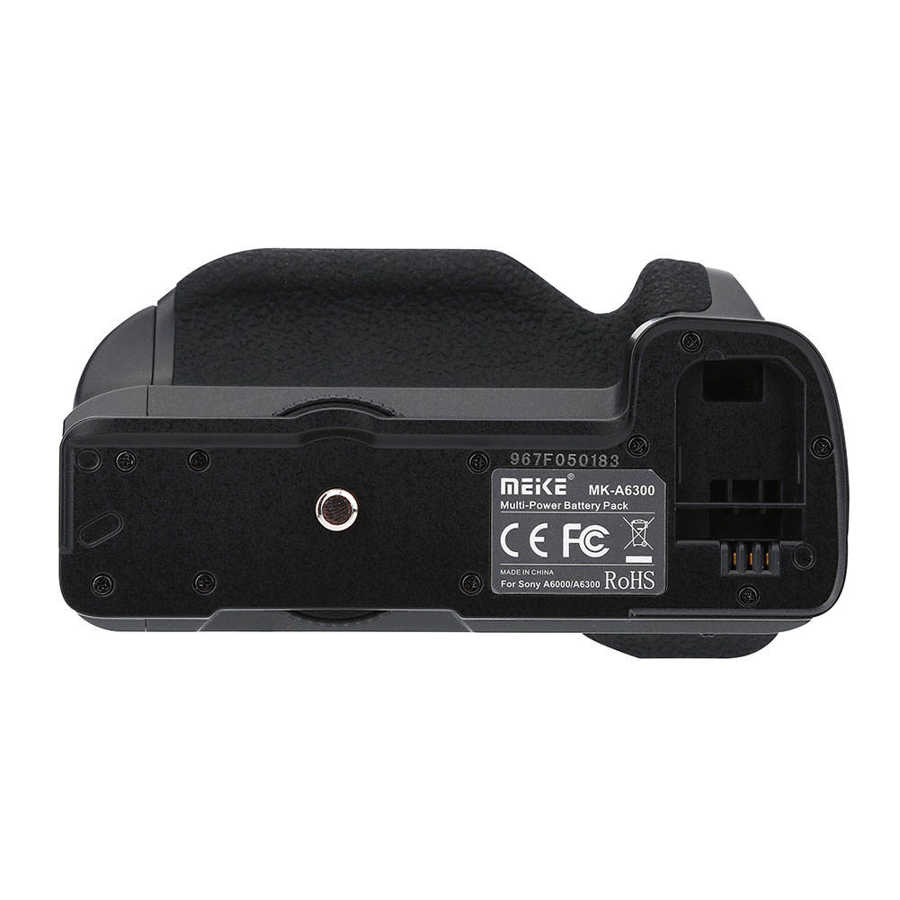 Meike Camera Batterij Grip Houder Professionele Veitical Batterij Grip Handvat Voor Sony A6300/A6000 Dslr Vervanging Camera Grip