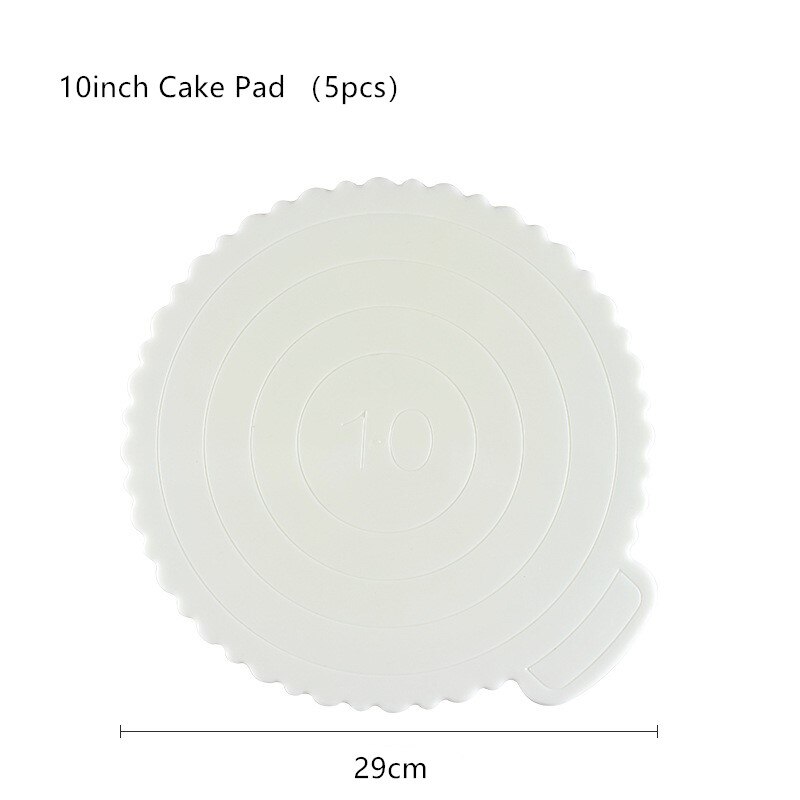 Jo life 1 set genomskinlig tårtlåda plast bröllopstårta förpackningsunderlag klara lådor cupcake muffin kupolhållare: 10 tums pad 5 st