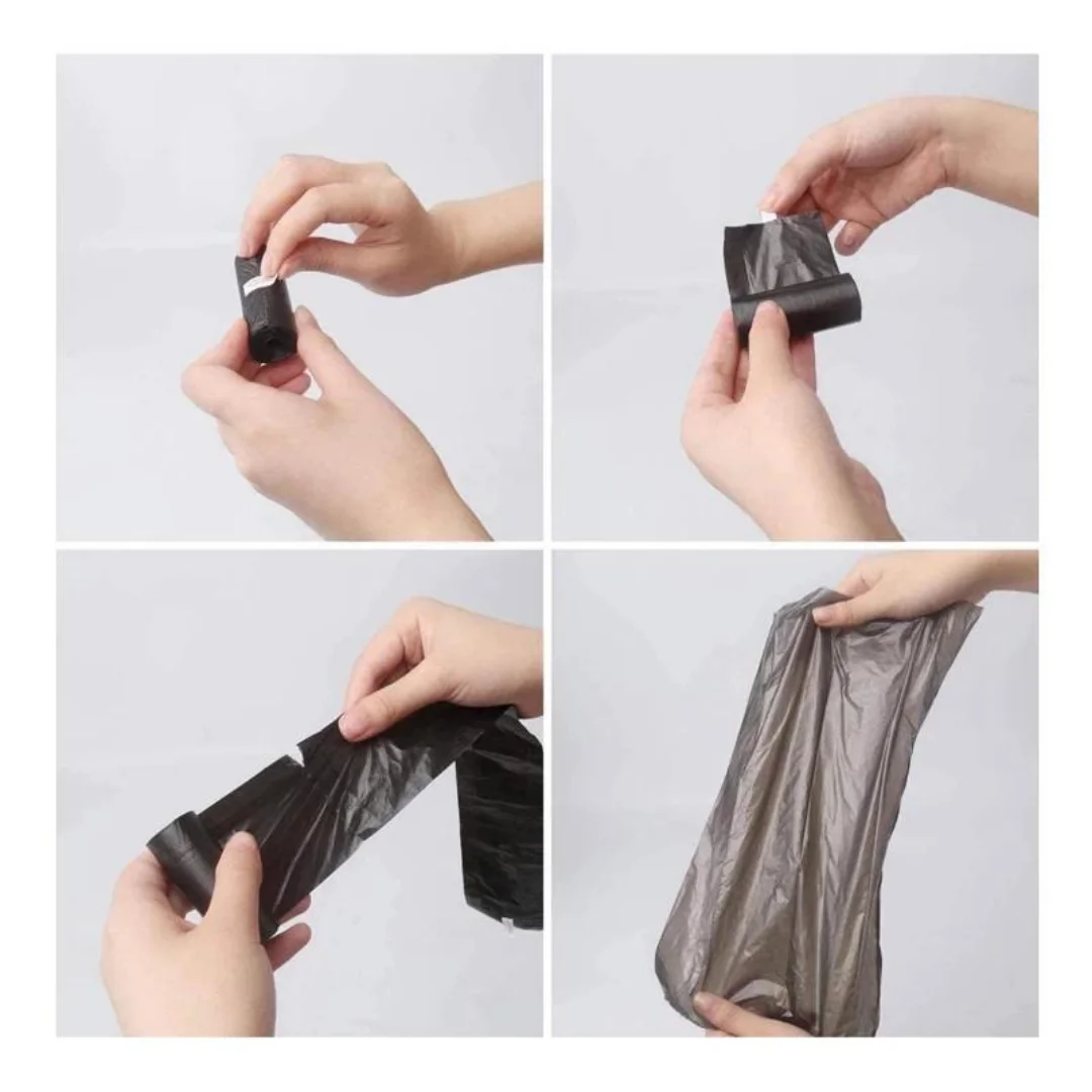 Hundekotbeutel 150/300/600/900/1200/1500 Stück – biologisch abbaubare Haustierabfallbeutel, mehrfarbig, langlebig und auslaufsicher