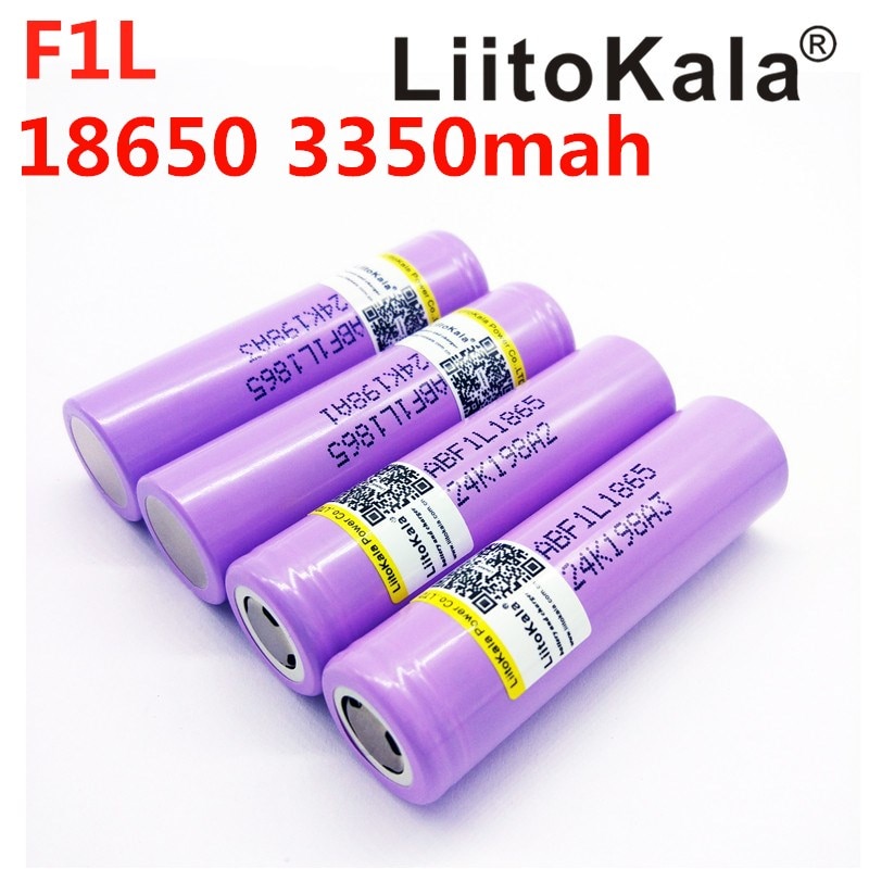 10 stks/partij Liitokala 18650 3350 mAh batterij Oplaadbare Batterij INR18650 F1L 3400