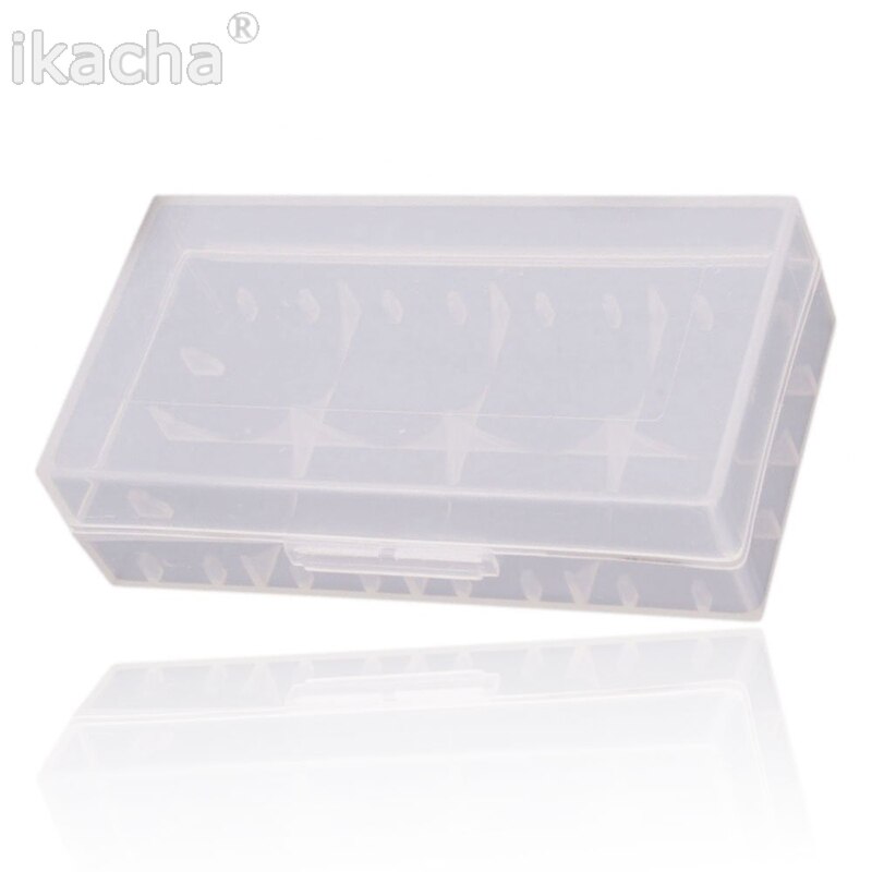 2pcs Plastic Battery Protective Storage Boxes Cases Holder For 18650 Battery Transparent Rechargeable Battery Protective Boxes