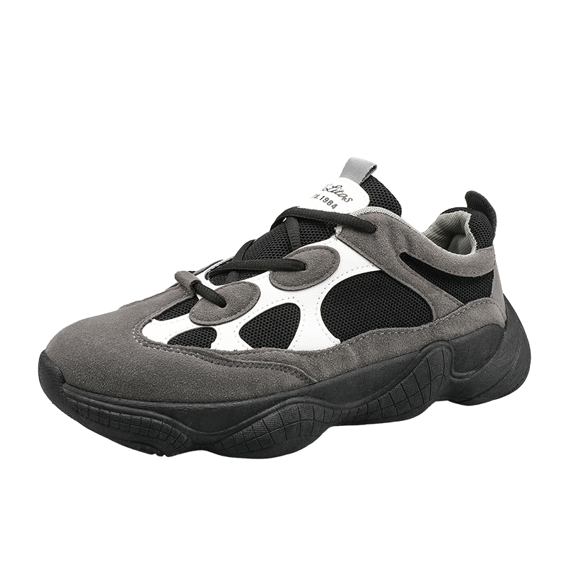 Platform Mode Instappers Mannen Flats Ademende Mannen Casual Schoenen Slip Op Sneakers Mannen Schoenen Mocassins Tenis Masculino Adulto: Black / 8