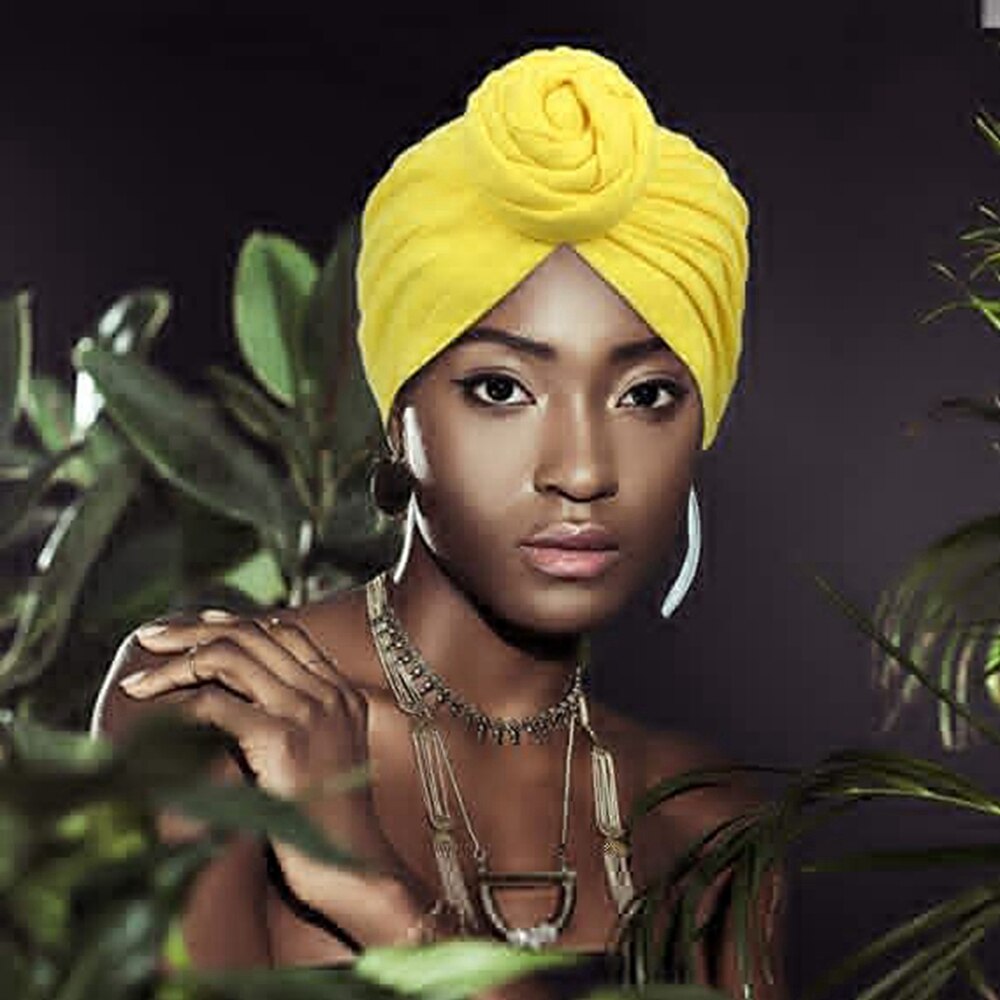 Afrikanische Muster Headwrap Pre-Gebunden Motorhaube Turban Kappen für Frauen Chemo Hut Baumwolle Kopftuch Weibliche 10 Farben trend