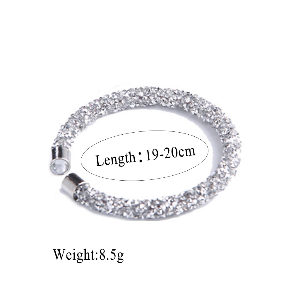 Exquisite Kristall Manschette Armband Öffnen Armreifen Pulseira Feminina Für Frauen Bijoux Neue Schmuck Armreifen