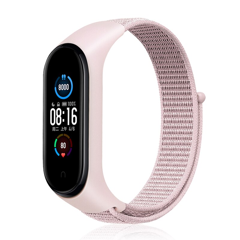 Bracelet de rechange pour xiaomi mi band 6, boucle en Nylon, accessoires pour montre connectée Mi band 5 4 3 7