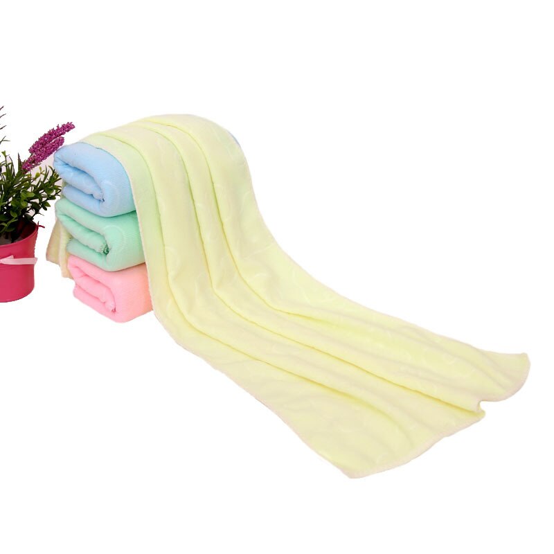 Nano-micro Fiber Towel Bear Pattern Multi-functional Kitchen Cleaning Absorbent Towel: Yellow