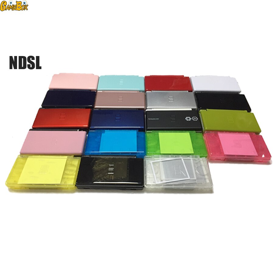 Multiple Colour Game Case Shell for Nintend DS Lite Replacement Clear Crystal Full Housing Box Cover For N DSL