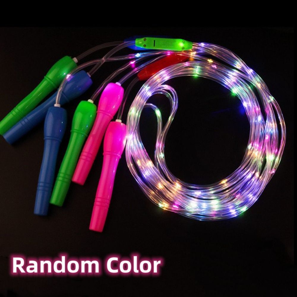 Cuerdas de saltar luminosas LED, cuerda de velocidad deportiva para niños, ejercicio nocturno, Fitness, entrenamiento, columpio deportivo