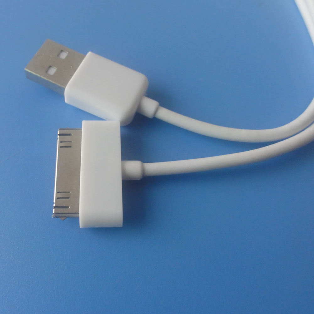 Câble USB 1m pour votre téléphone 30 broches, MP4 30 broches et pavé 30 broches