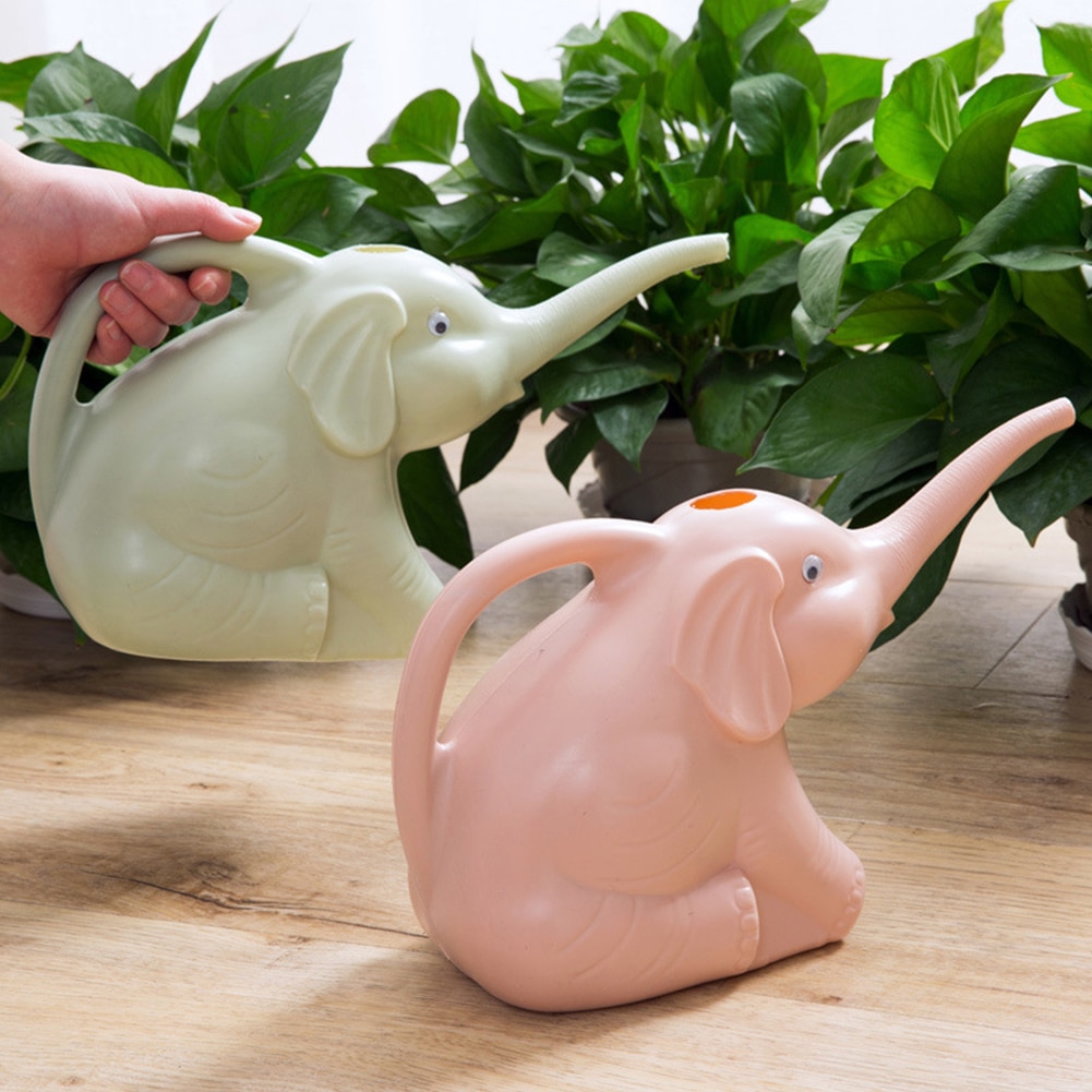 Lang munnstykke terrasse vanning verktøy med håndtak utendørs hage plen vanning kan søt pp tegneserie elefant plante blomst vanning
