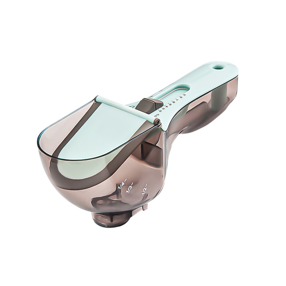 Meijuner Adjustable Measuring Spoons with Magnetic Snaps Portable Metering Scoop Precise Plastic Scale for Baking 30/130ML