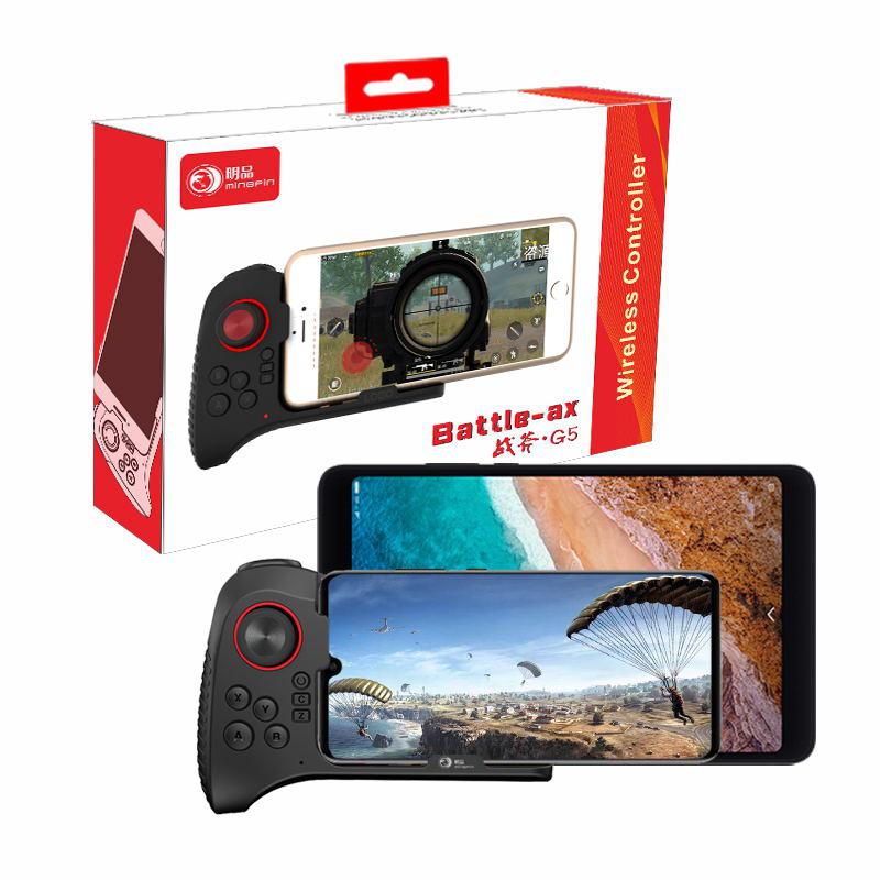 Beesclover Draadloze Bluetooth G5 Een Hand Gamepad Mobiele Controller Game Joystick R60: Default Title