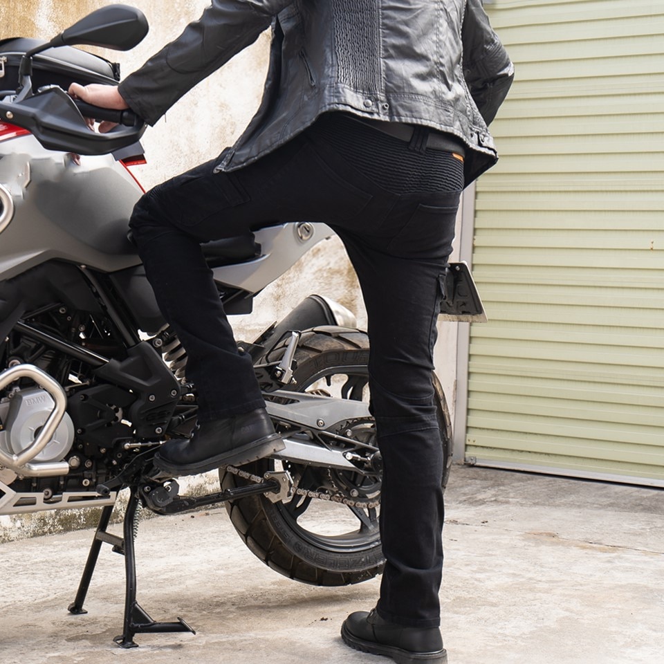 Pantalon de Moto avec fermeture éclair pour équipement de protection, jeans de cycliste, cowboy, tout-terrain