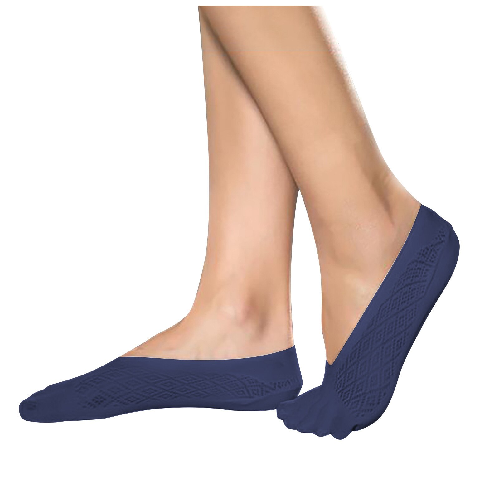 Women Summer Five-finger Socks Female ultrathin sock Funny Toe invisible sokken with silicone anti-skid anti-frictionbreathable: NY