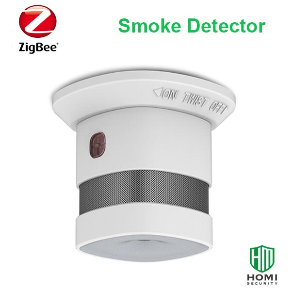 Wireless Zigbee Smoke Fire Alarm Detector 85db Compatible with Kaku,Home assistant,SmartThings