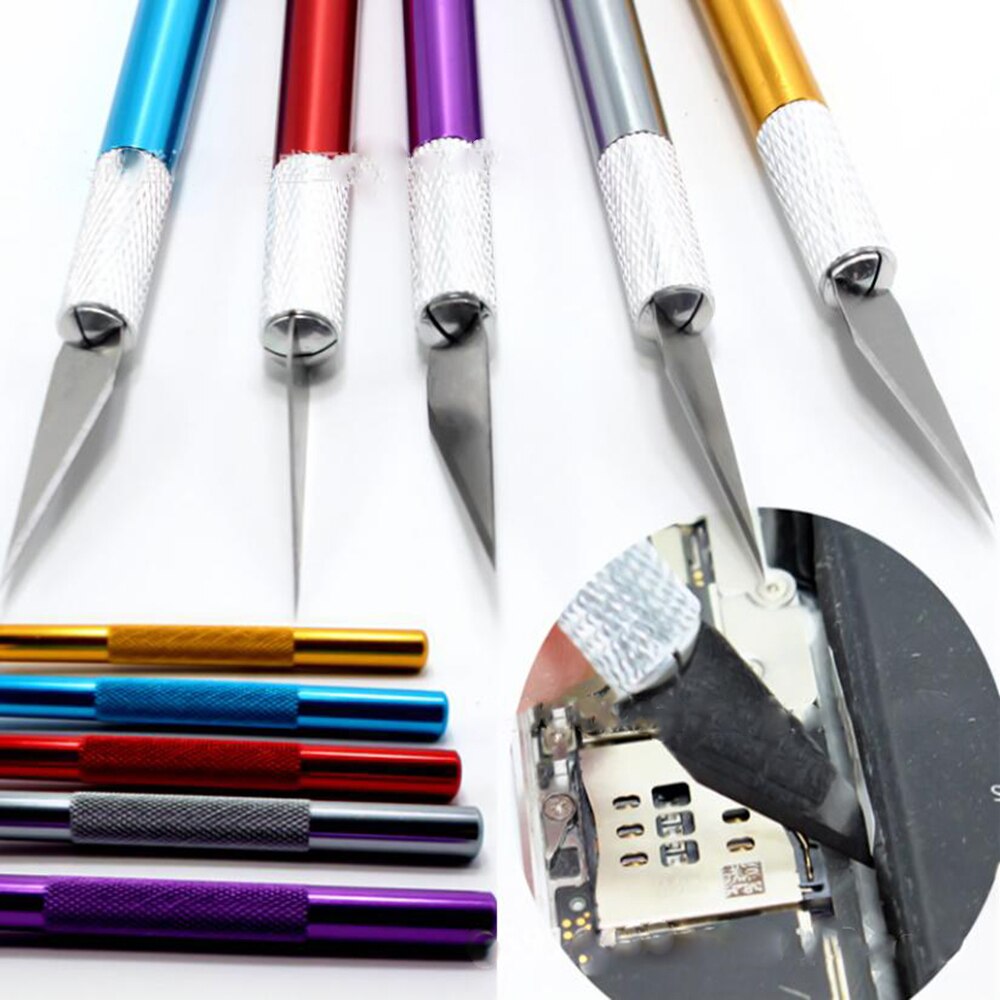 1PCS Exacto Knife Style + 6 blades #11 x-acto sculpting knife Carving Pen Scalpel Knife Tools Hobby Crafts Cutting Art