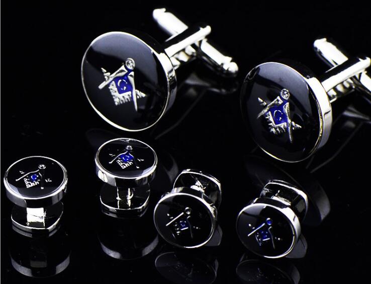 Clásico masón smoking pernos de Collar 6pcs/8pcs conjunto masónica gemelos botones Hombre accesorio de la joyería de 5Sets