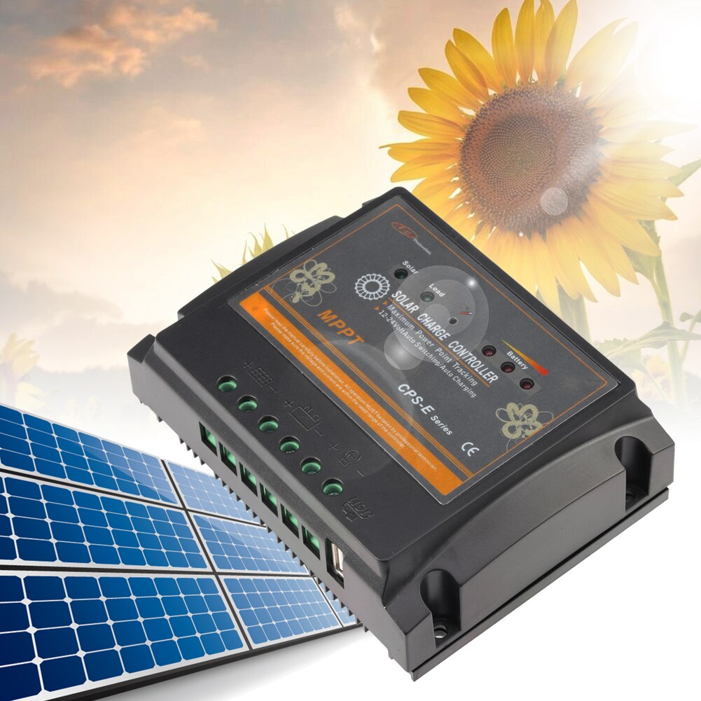 Mppt Zonnepaneel Regulator Laadregelaar 12V/24V Auto Focus Tracking Zonne-controller Solar Laadregelaar