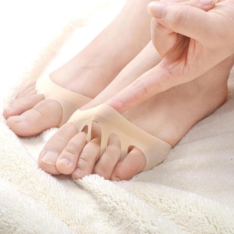 1 Paar Vrouw Hoge Hakken Voor Vijf Tenen Half Inlegzolen Pads Voetverzorging Binnenzool Voorvoet Gemak Pijn Masseren Teen Ondersteuning pad Inserts